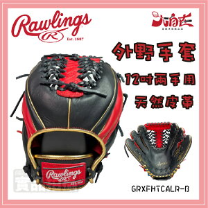 【大自在】Rawlings 羅林斯 棒壘手套 外野手套 外野 兩手用 左右手 軟式 天然皮革 GRXFHTCALR-B