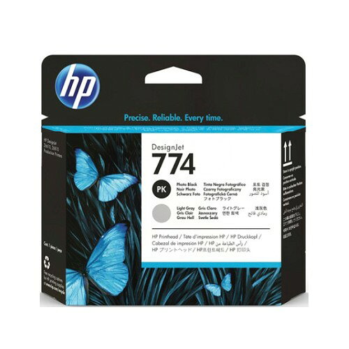 滿額現折180★【請先詢問貨況】HP No.774 原廠相片黑色+淺灰色印刷頭 (P2W00A) 適用 HP DesignJet Z6610