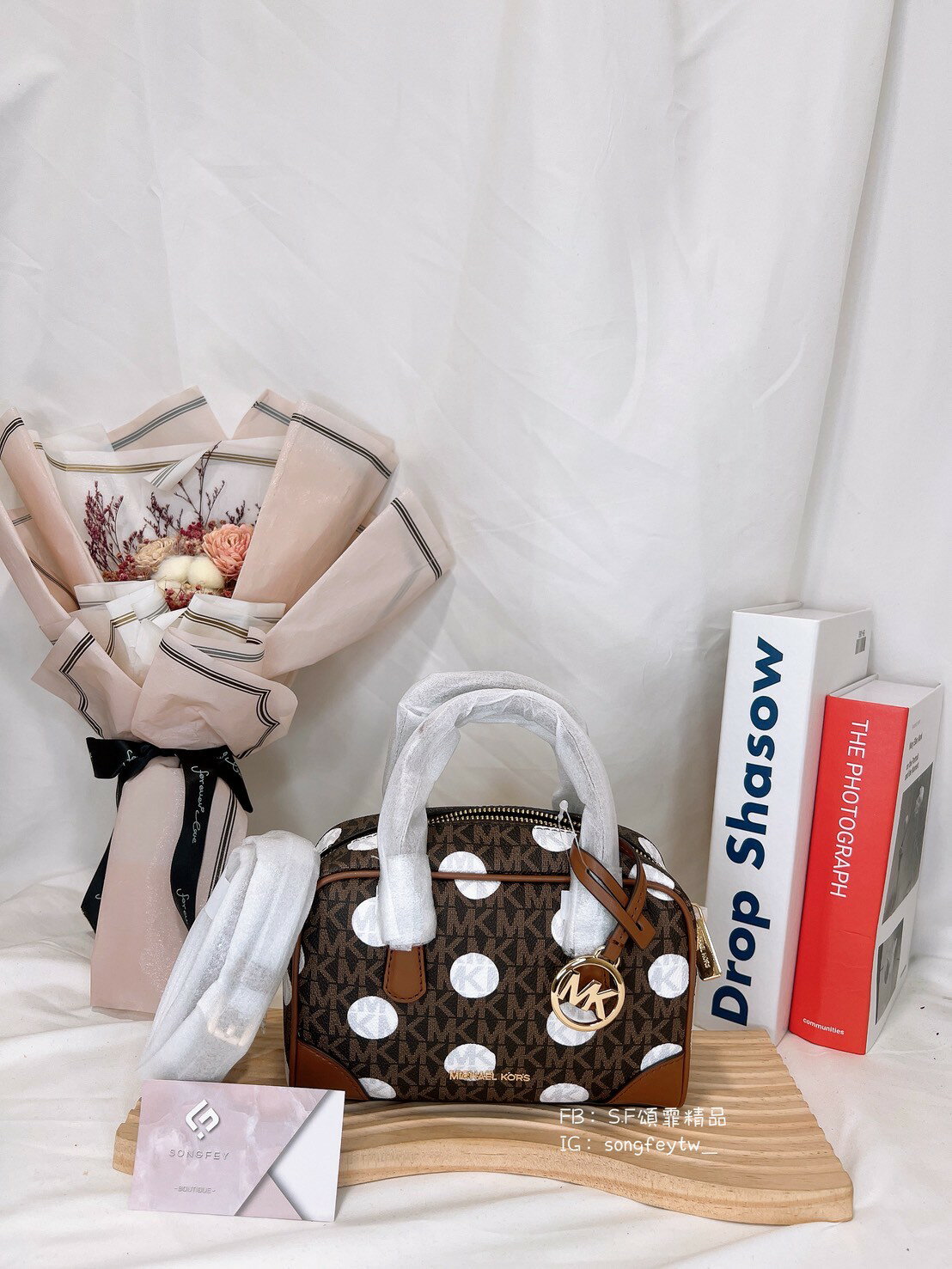 美國代購🇺🇸台灣現貨 MK  miumiu保齡球包 圓點