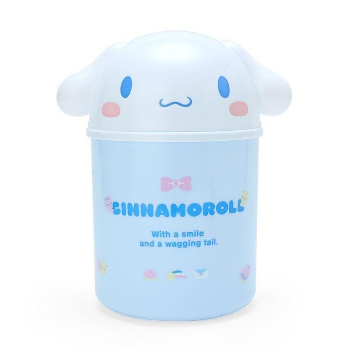 【震撼精品百貨】大耳狗_Cinnamoroll~日本Sanrio三麗鷗 大耳狗掀蓋式造型垃圾桶-大臉款*79880