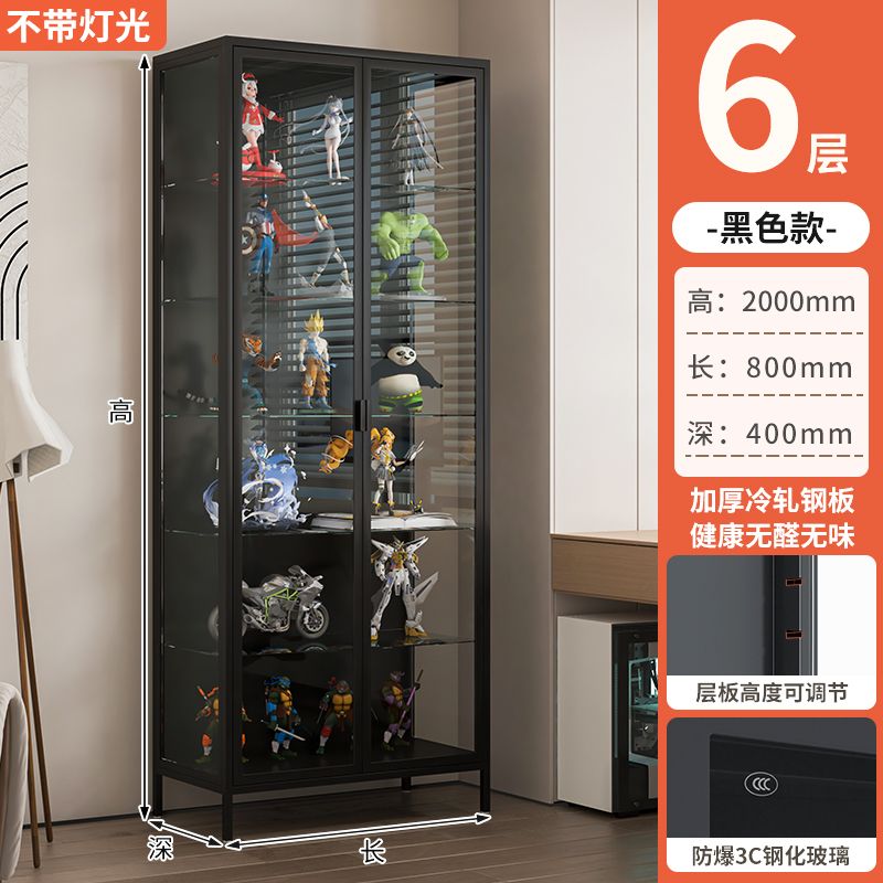 工廠直銷 免運 手辦展示櫃 透明展示櫃 收納櫃 玩具展示櫃 手辦鐵藝展示櫃客廳透明玻璃櫃樂高展示櫃盲盒玩偶陳列櫃玩具收納