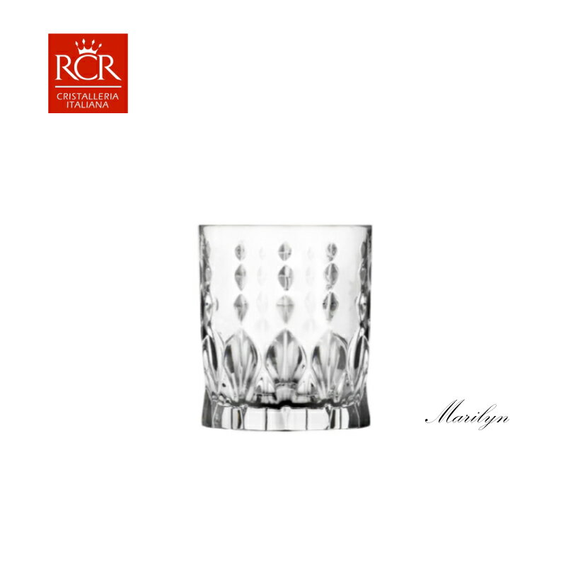 義大利RCR Marilyn瑪莉蓮無鉛水晶玻璃威士忌杯調酒杯340ml
