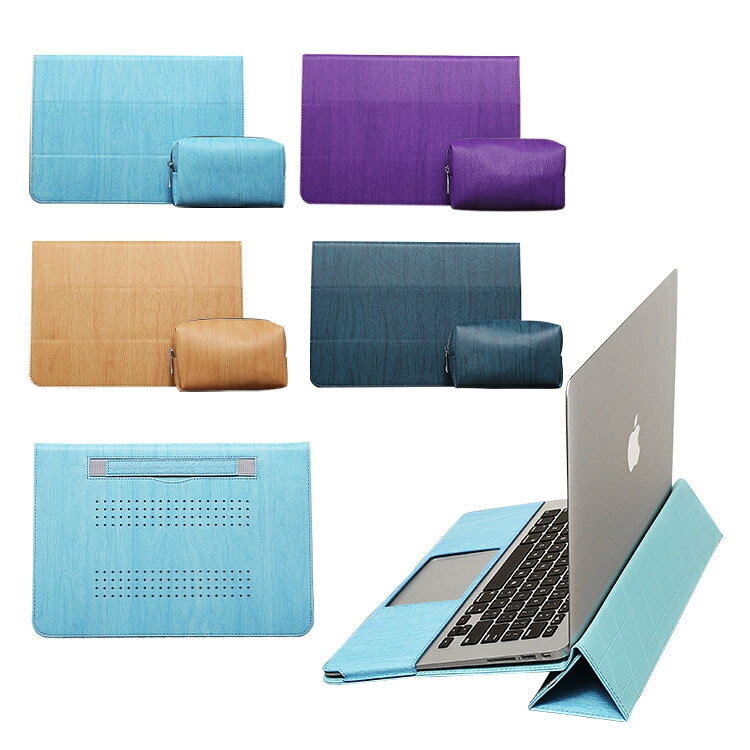適用蘋果air筆記本電腦包macbook pro 13寸簡約防摔木紋保護套