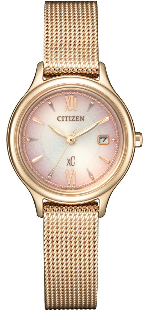 CITIZEN 星辰錶 xC 系列 女腕表(EW2635-54W)-28mm-粉紅面鋼帶【刷卡回饋 分期0利率】【APP下單22%點數回饋】