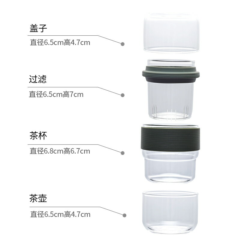 茶道茶具快客杯旅行戶外泡茶神器小套裝隨身便攜包單人一壺兩杯 3