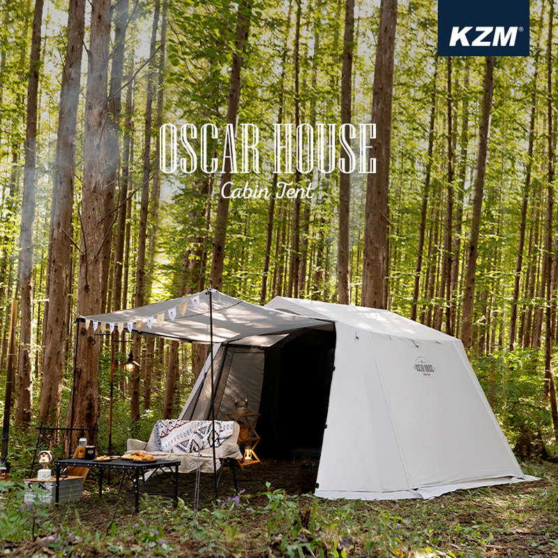 【露營趣】KAZMI K221T3T03 OSCAR 奧斯卡小屋4人帳 帳篷 帳棚 圓頂帳 家庭帳 露營帳 露營 野營