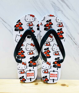 【震撼精品百貨】凱蒂貓_Hello Kitty~日本SANRIO三麗鷗 台灣授權夾腳拖鞋(番茄)7號零碼*79636