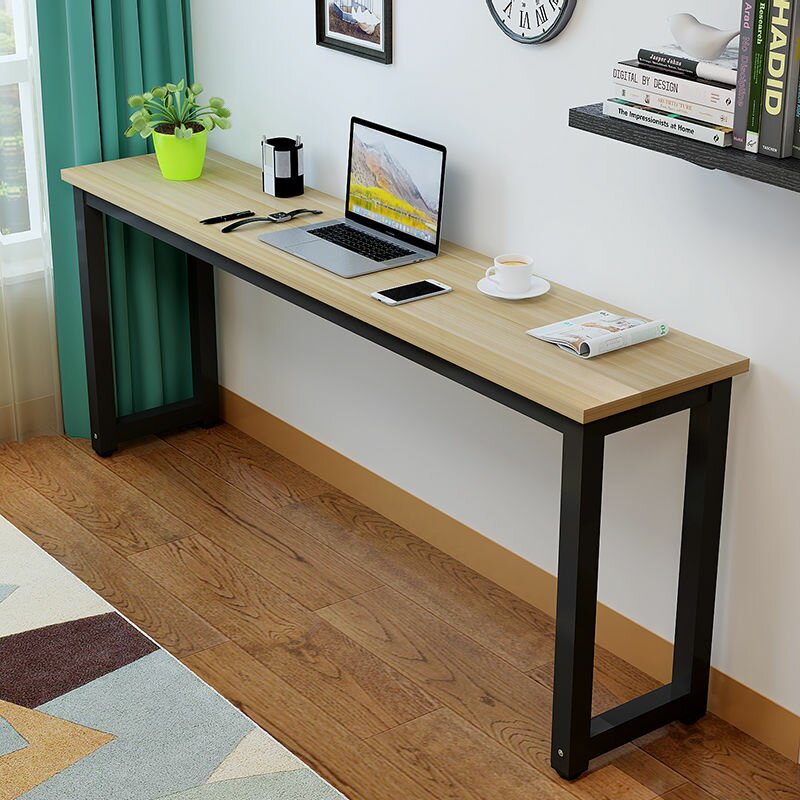 長條桌簡約長方形桌子簡易電腦窄桌靠墻書桌經濟型臥室定制學習桌