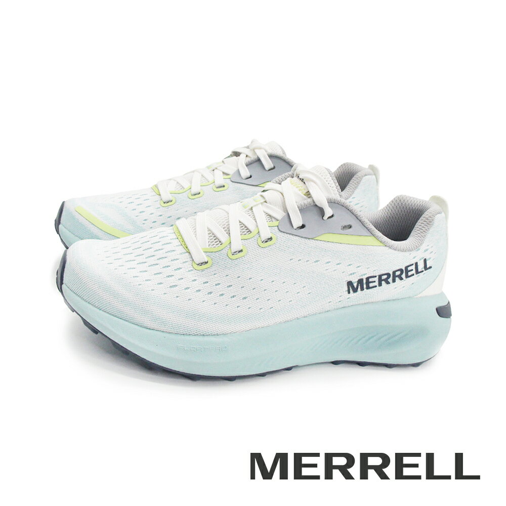 MERRELL(女)MORPHLITE運動健行越野慢跑鞋 女鞋-淺藍綠