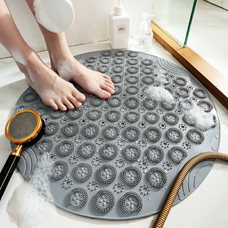 簡約浴室衛生間門口腳墊洗手間防滑地墊PVC地毯家用洗澡間防水墊