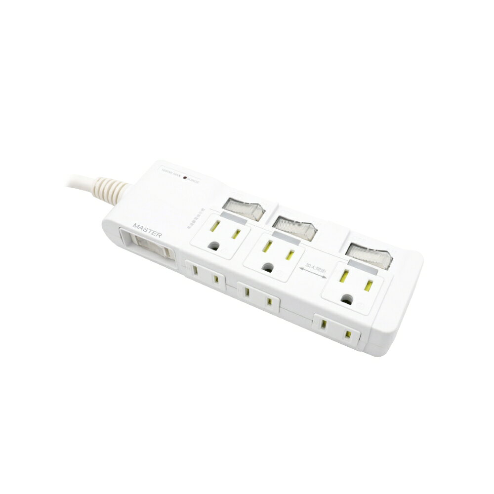 三+二孔延長線 4開6座 高溫自動斷電 S-101 NITORI宜得利家居
