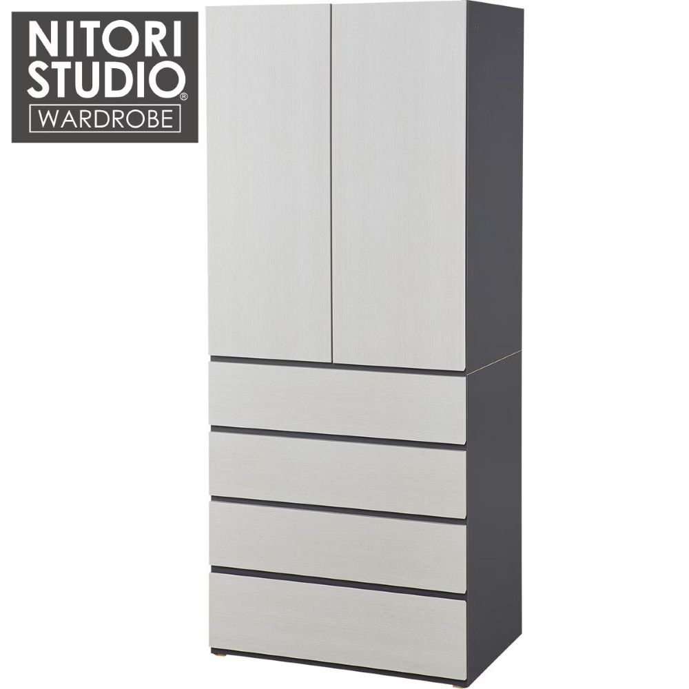 ◎衣櫥 衣櫃 雙開四抽 WS051 80BC WW NITORI宜得利家居