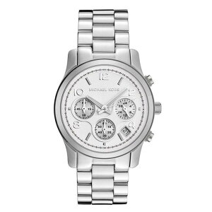 『Marc Jacobs旗艦店』美國代購 Michael Kors 羅馬數字白色鋼帶三眼中性時尚錶