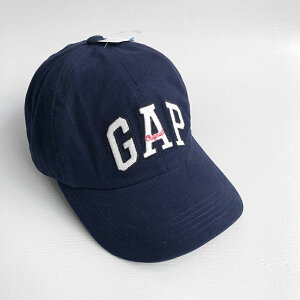 美國百分百【全新真品】GAP 配件 帽子 棒球帽 休閒 鴨舌帽 經典 logo 貼布 深藍色 AE22