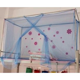 【學生蚊帳1米(3.3英尺)】寢室宿舍上下鋪 學生蚊帳 單人床老式蚊帳兒童 加密1.5米高-7101011
