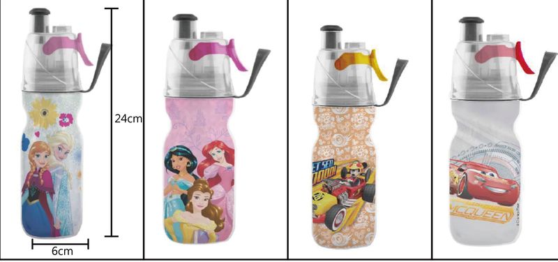 騎跑泳/勇者-O2COOL 保冷保冰噴霧水壺,Disney迪士尼授權版-海底總動員,340ml 2