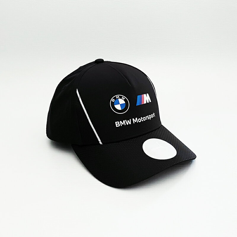 美國百分百【全新真品】PUMA 帽子 休閒 配件 BMW聯名 棒球帽 老帽 LOGO 鴨舌帽 黑色 CM15