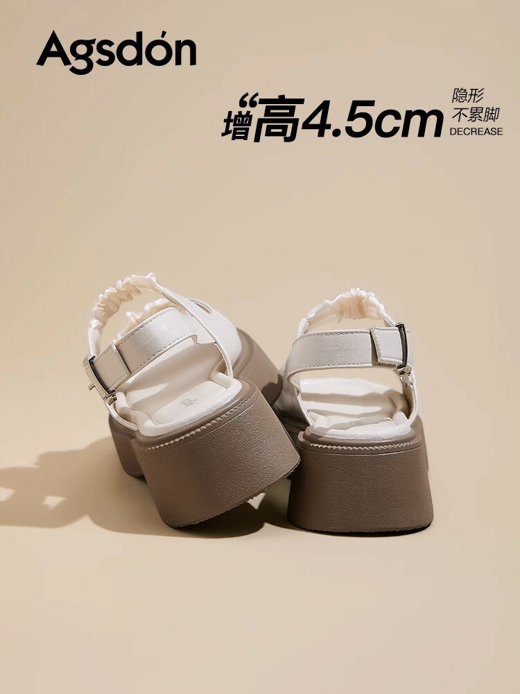 奧古獅登運動涼鞋女外穿2026新款夏季透氣法式絕美軟底沙灘涼拖鞋