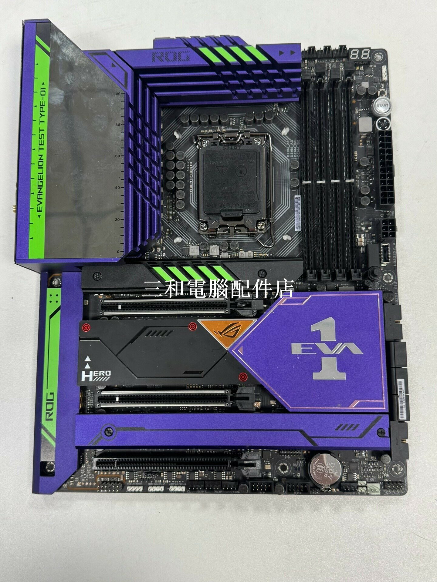 華碩ROG MAXIMUS Z690 HERO EVA 9成新 12-14代處理器 DDR5 新世紀福音戰士限量主機板