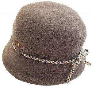 DAKS【日本代購】羊毛女士帽 秋冬款 日本製 棕色 - D8115