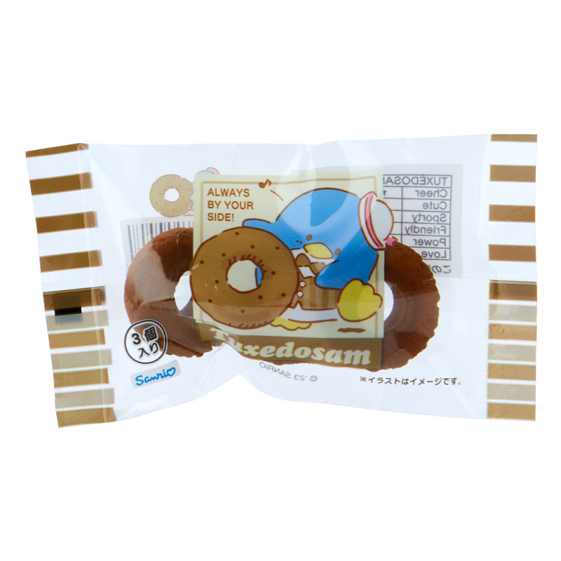 asdfkitty*三麗鷗 便利商店食物造型擺飾/裝飾品-山姆企鵝甜甜圈-日本正版商品