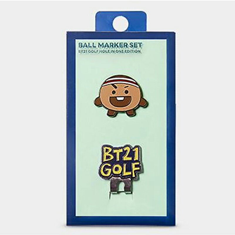 現貨 官方代理【BT21 GOLF HIO】SHOOKY BALL MARKER 高爾夫 球標 韓國原廠【正元精密】