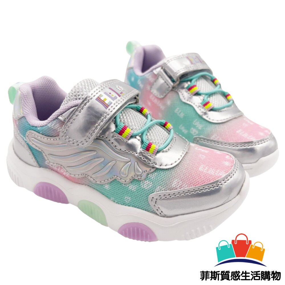 ELLE女童電燈運動鞋 - ELLEkids 休閒鞋 女中童 運動鞋 ELLE 中大童 女童鞋 童鞋 電燈鞋 嬰幼童鞋 電燈布鞋 中童鞋 ELLE品牌 魔鬼氈鞋 布鞋 電燈運動鞋 發光燈鞋 輕量運動鞋 大童鞋