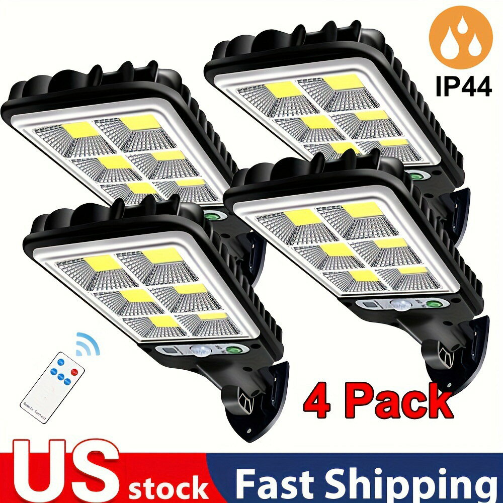 4pack Solar Motion Sensor Lights with Controller Solar