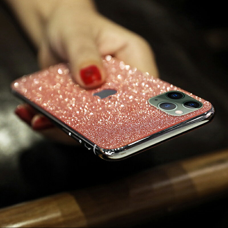 蘋果13手機後膜iPhone13pro磨砂彩膜iphone13後蓋貼膜13pro前後閃粉膜iPhone13promax改色背膜磨砂貼紙保護膜