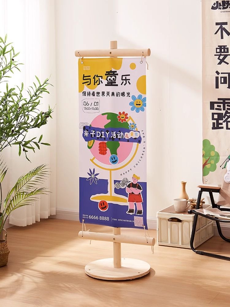 免運 快速出貨 廣告牌 V型廣告牌 木質展架  落地式展架 戶外展架 立式展架燈箱廣告牌led發光 可定制 易拉寶落地式展架廣告牌展示牌立式網紅文藝招聘海報架門型展架
