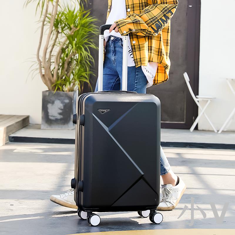 小V 行李箱男高顏值耐用大容量24寸20高級感學生男生登機箱拉桿旅行箱