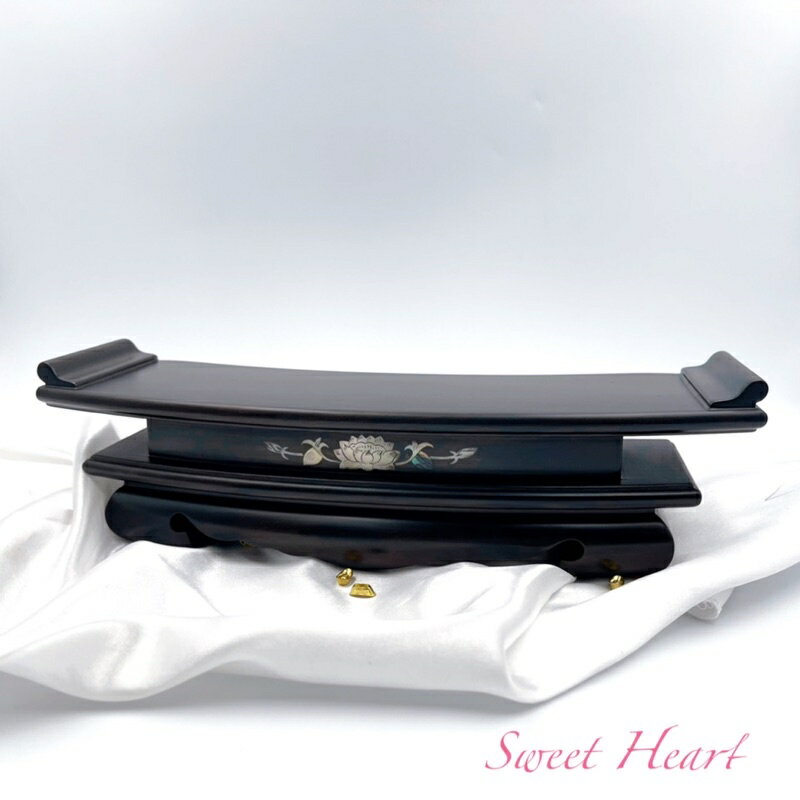 Sweet Heart 田芯開運精選 宴王 黑檀木 應貝 實木高質感 敬茶座 供水臺 鑲嵌貝殼 手工精緻 限量特價！