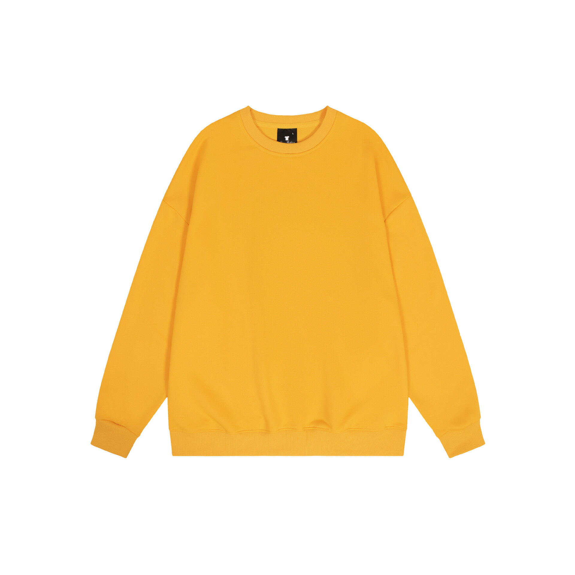 【喜挖】純色圓領斜紋T恤上衣全滌綸男女款長袖潮 0