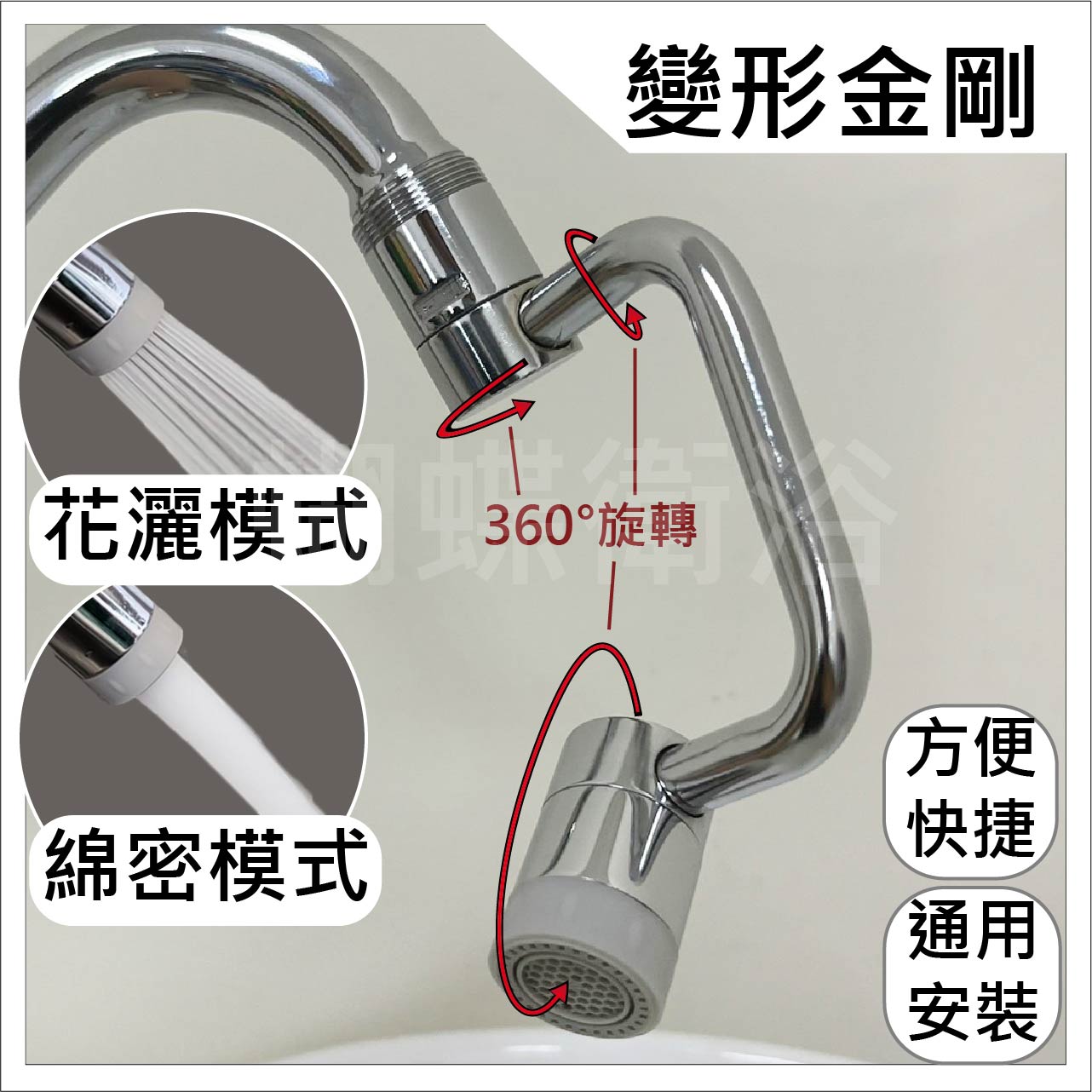 【360度活動出水口】超級變變變.變形金剛.活動出水頭【領券滿額再折千11/30止】