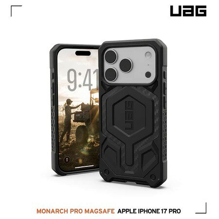 UAG iPhone 17 Pro 頂級款保護殼 [磁吸版] 碳黑-相機按鍵優化 軍規耐衝擊磁吸防摔手機殼