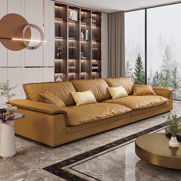 沙發科技布藝簡約現代客廳羽絨乳膠直排三人寬大坐深大小戶型家具