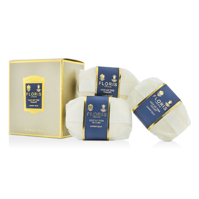 Floris 佛羅瑞斯 深谷鈴蘭香皂 Lily Of The Valley Luxury Soap  3x100g/3.5oz