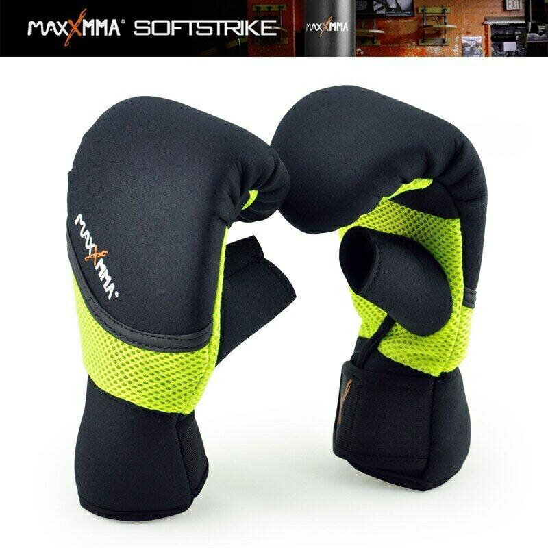『VENUM旗艦館』MAXXMMA 可水洗沙袋手套 沙包手套 MMA 格鬥 拳擊 螢光黃 L XL男