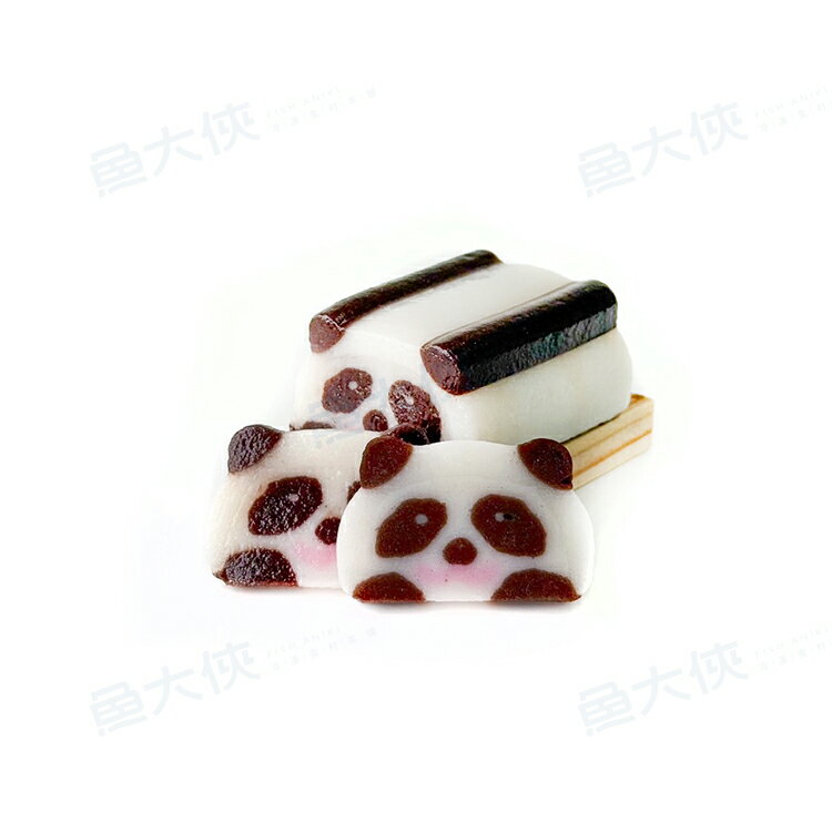 拉拉熊(懶懶熊)商品，拉拉熊餅乾與甜點推薦到日本-貓熊魚板(65g/包)#熊貓火鍋料-2D1A【魚大俠】FF1039