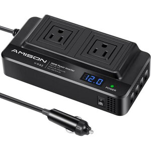 【日本代購】Amison DC轉AC 轉換器 USB供電4口 AC電源2口