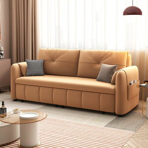 多功能沙發床可折疊小戶型客廳坐臥兩用科技布雙人收納推拉沙發床