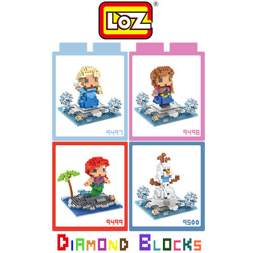 <br/><br/>  LOZ 迷你鑽石小積木 迪士尼公主 冰雪奇緣系列 樂高式 組合玩具 益智玩具 原廠正版 超大盒款<br/><br/>