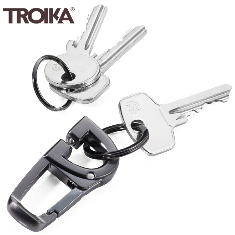 耀您館★德國TROIKA高質感D-CLICK快速更換鑰匙圈KR18-06/GM便利鑰匙圈重型機車鑰匙圈汔車鑰匙圈禮品禮物