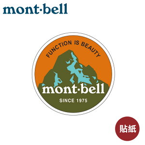 【Mont-Bell 日本 MONT-BELL CIRCLE貼紙《橘》】1124854/登山/LOGO/貼紙