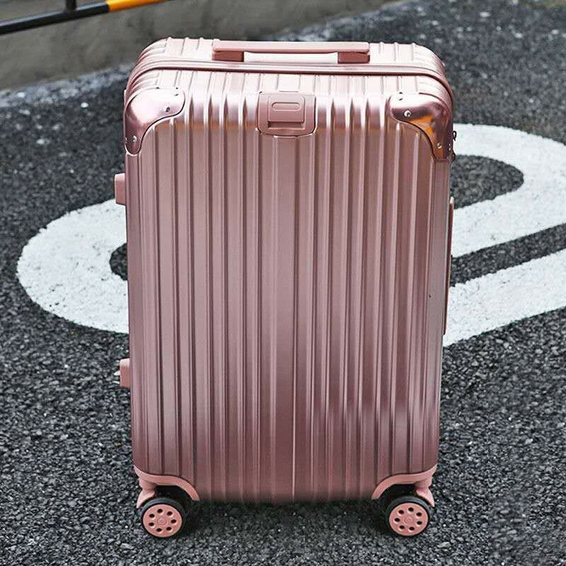 登機行李箱 鋁框行李箱 韓版鋁框行李箱女萬向輪拉桿箱男密碼箱旅行箱包皮箱登機箱子