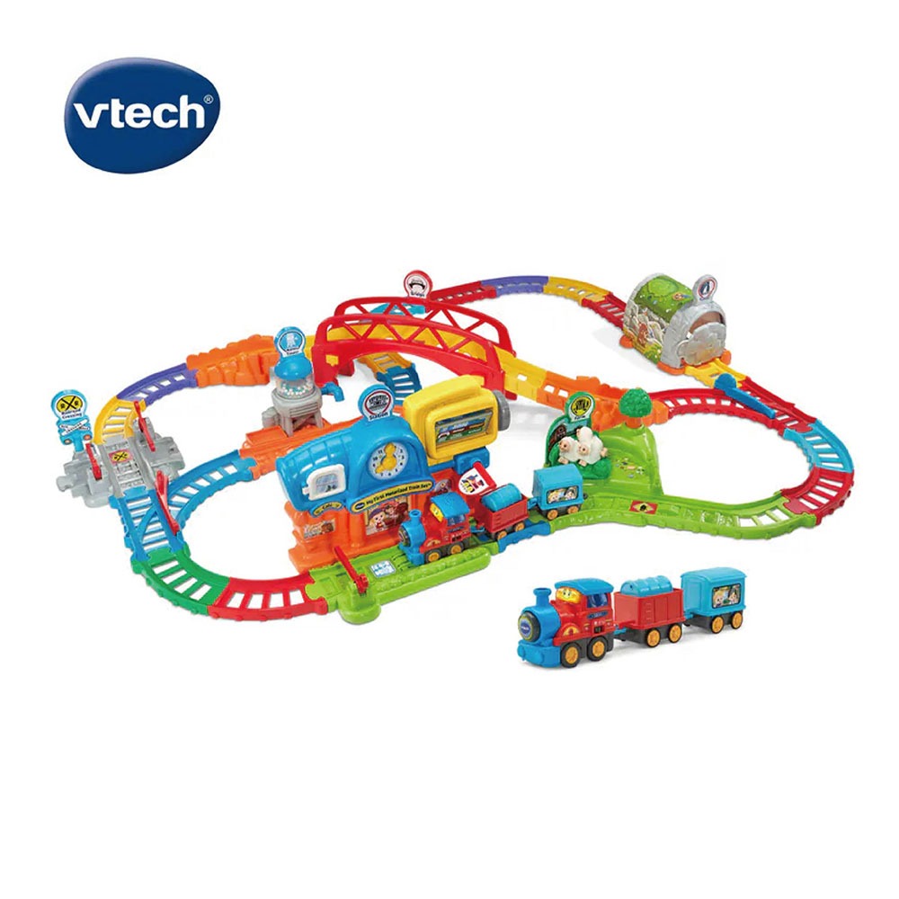 Vtech 嘟嘟車系列｜森林電動火車鐵路軌道組【悅兒園婦幼生活館】