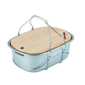 日本代購 UNIFLAME 不鏽鋼洗槽 U660416 6L 附砧板 露營 野營 行動廚房 戶外 露營料理 儲物箱