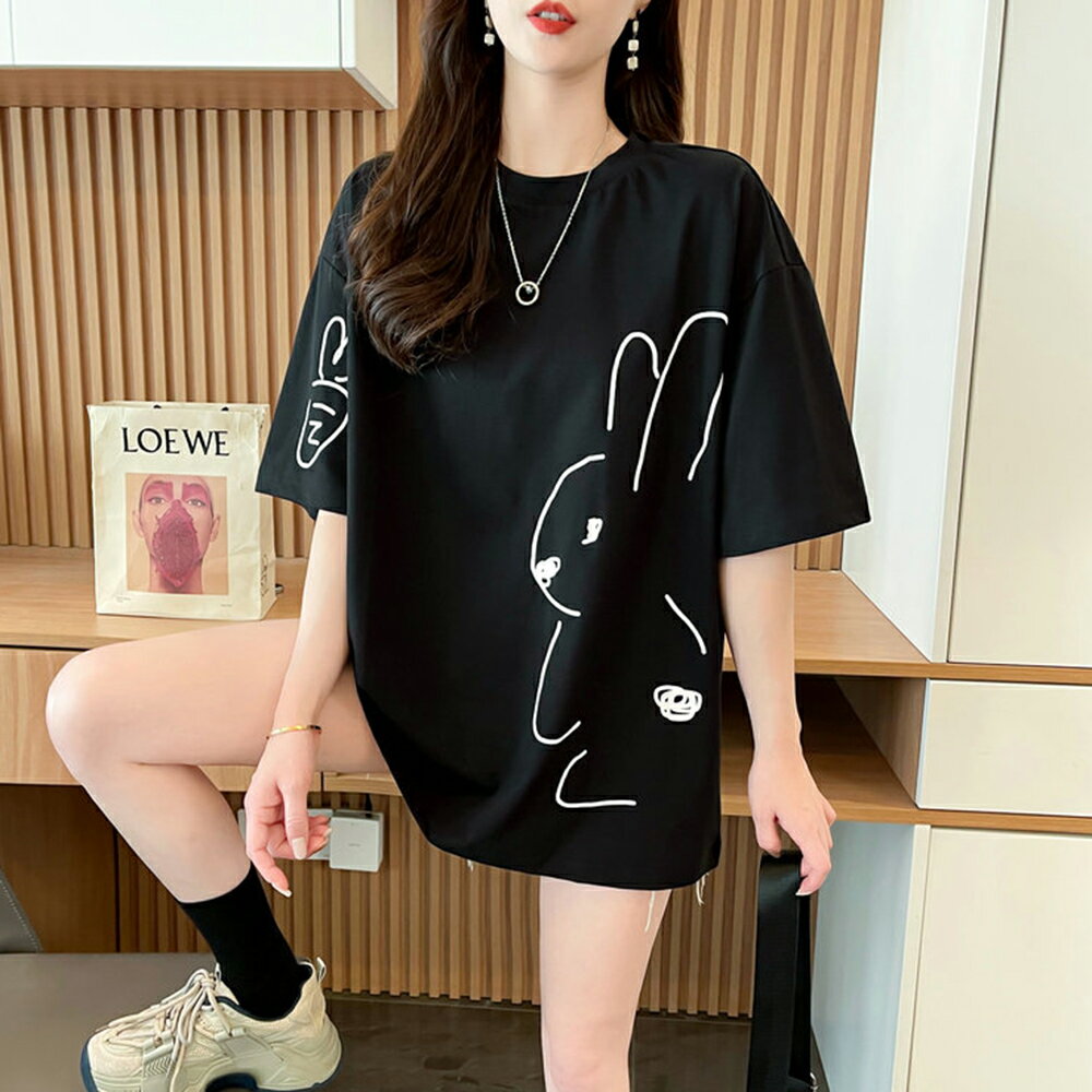 ＊ORead＊圓領印花短袖T恤上衣(2色M~2XL)