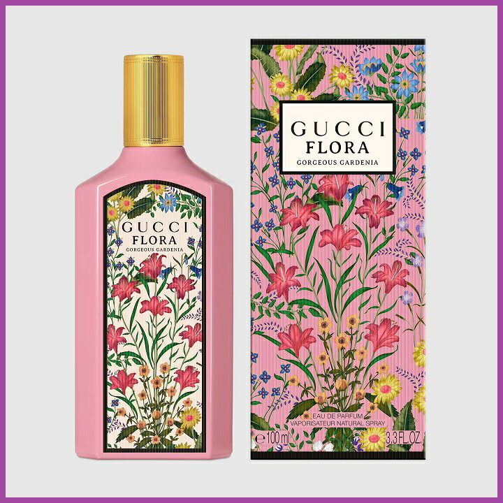 【GUCCI 古馳】FLORA 幻夢梔子花女性淡香精 GORGEOUS GARDENIA(100ML EDP 公司貨 )｜期間限定◆秋冬迷人香氛