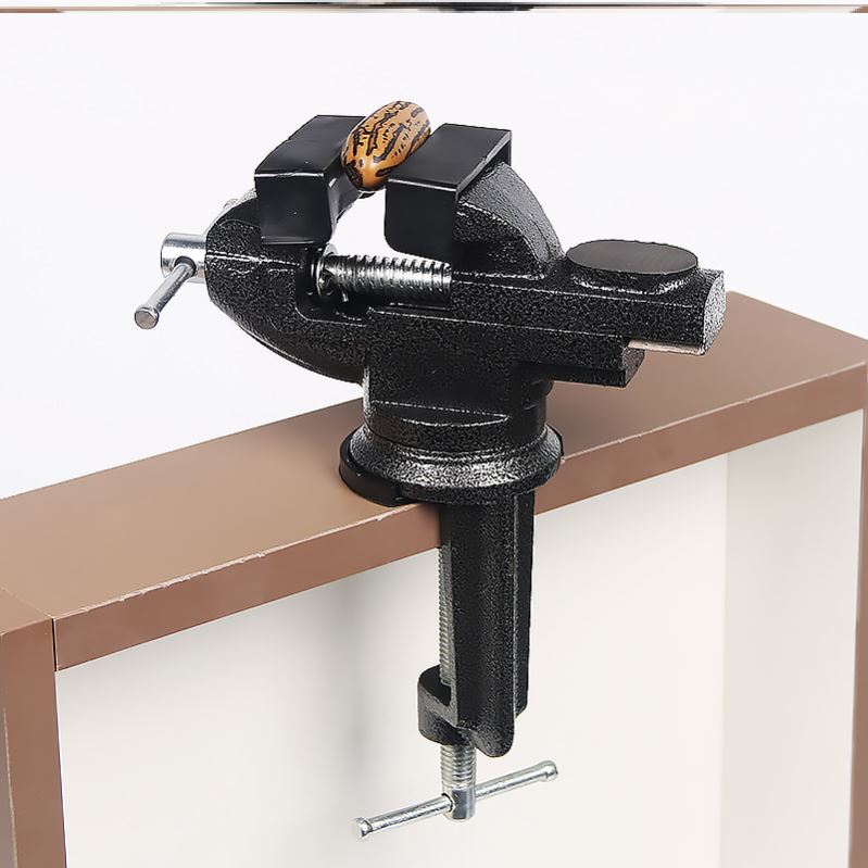 萬向木工桌鉗扣式平行臺式模型焊接家用雙向全鋼打孔多功能小型1入